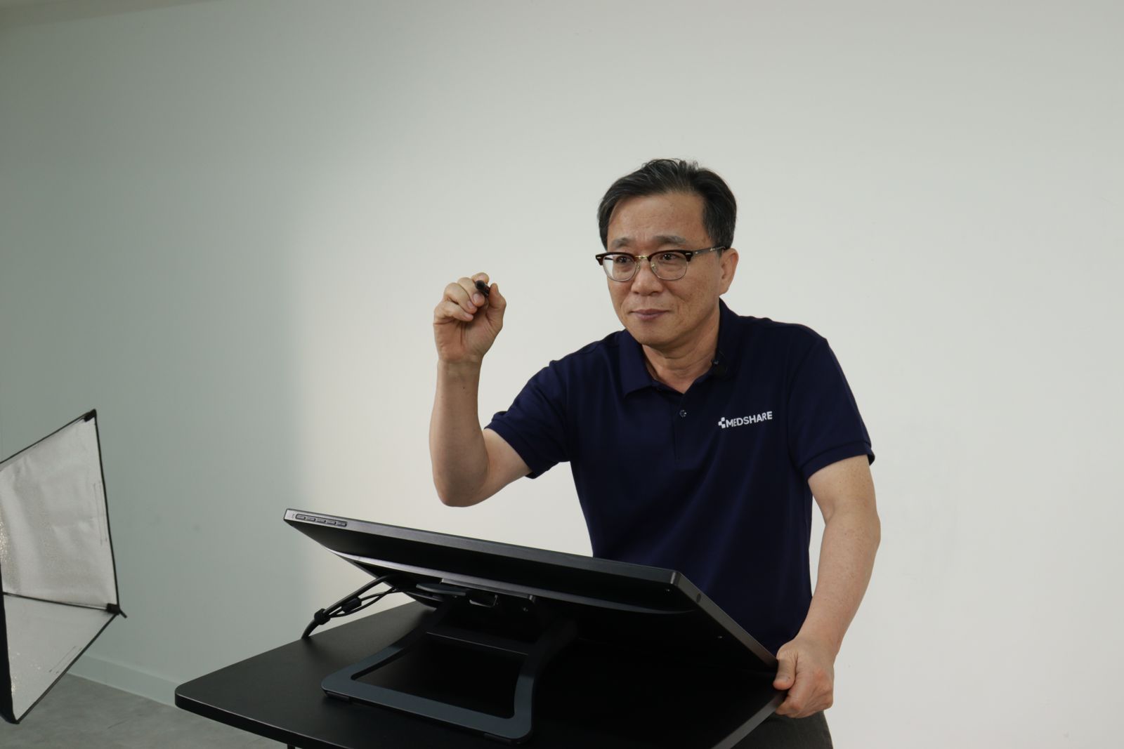 온라인 강의 촬영 장면